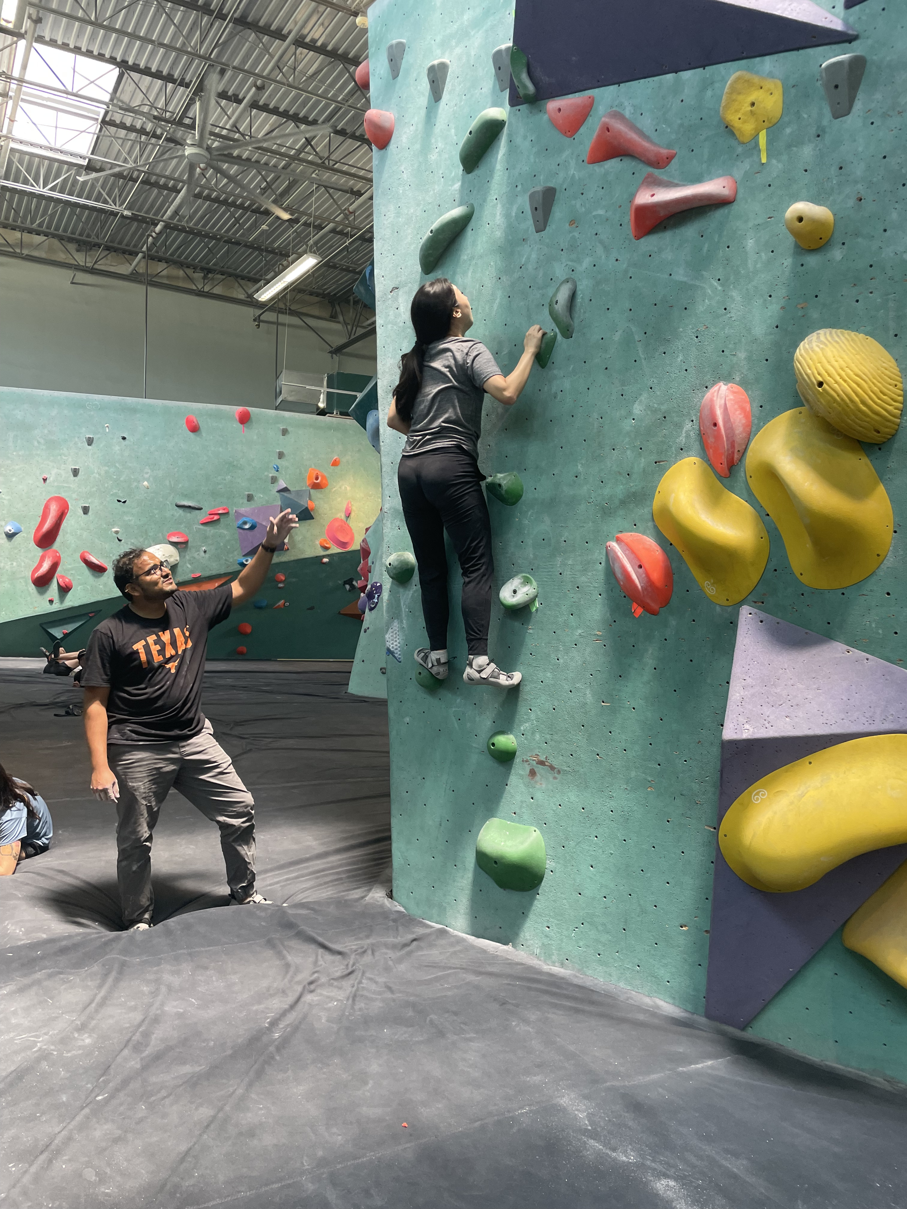 Bouldering at ABP; avoiding the summer heat wave.