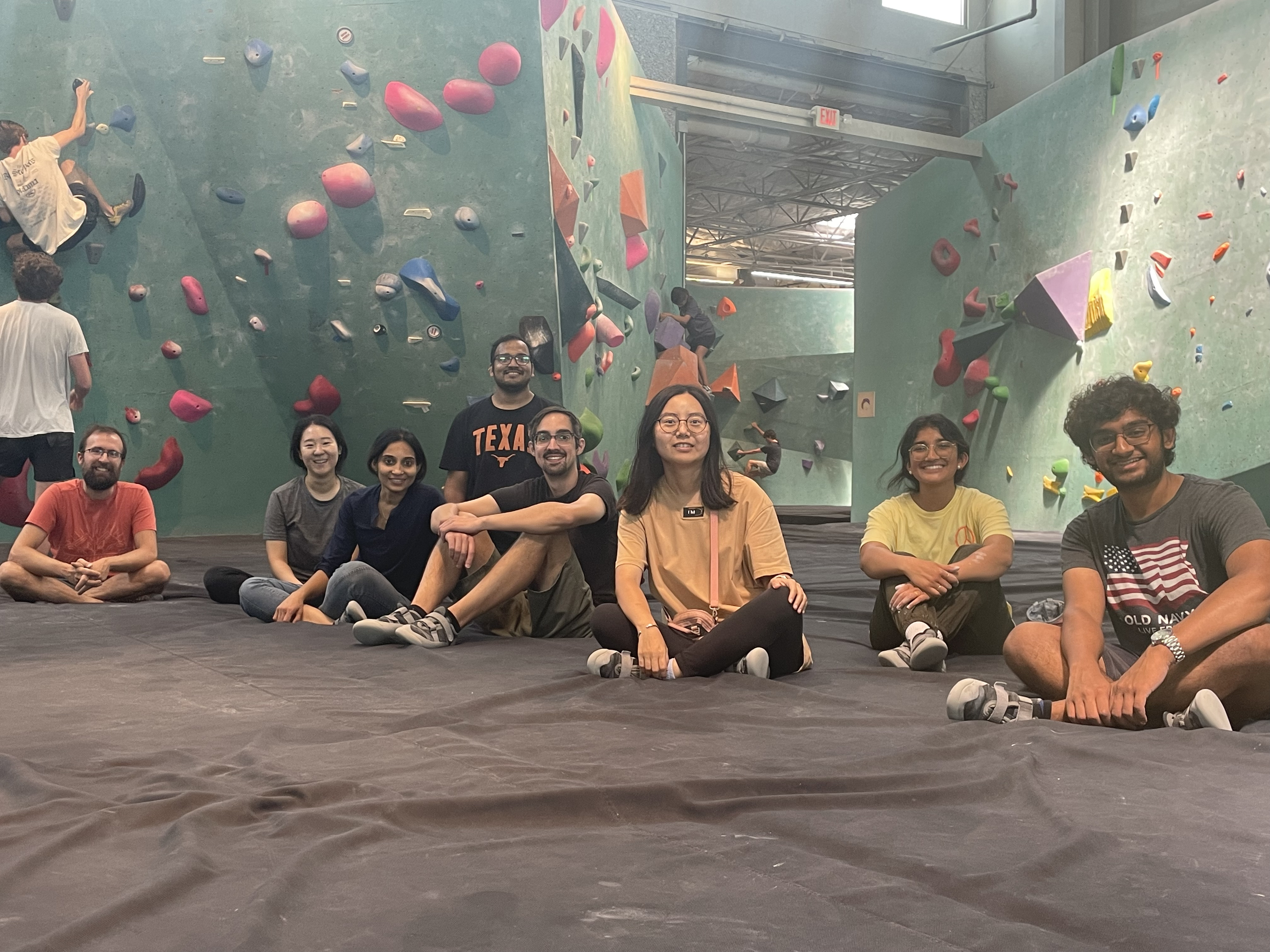 Bouldering at ABP; avoiding the summer heat wave.